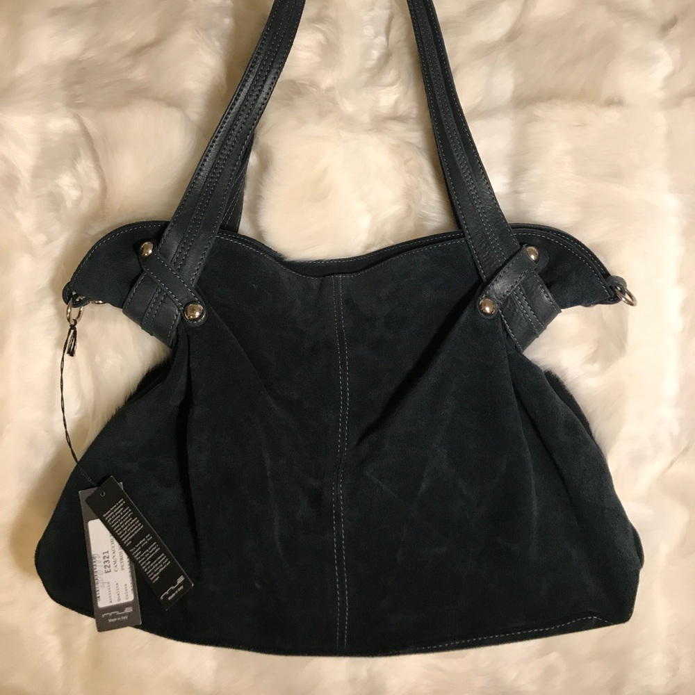 INNUE shoulder bag genuine suede leather